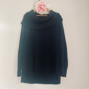 MICHAEL Michael Kors Black Cowl Neck Sweater 2X Cotton Blend Poetcore Plus